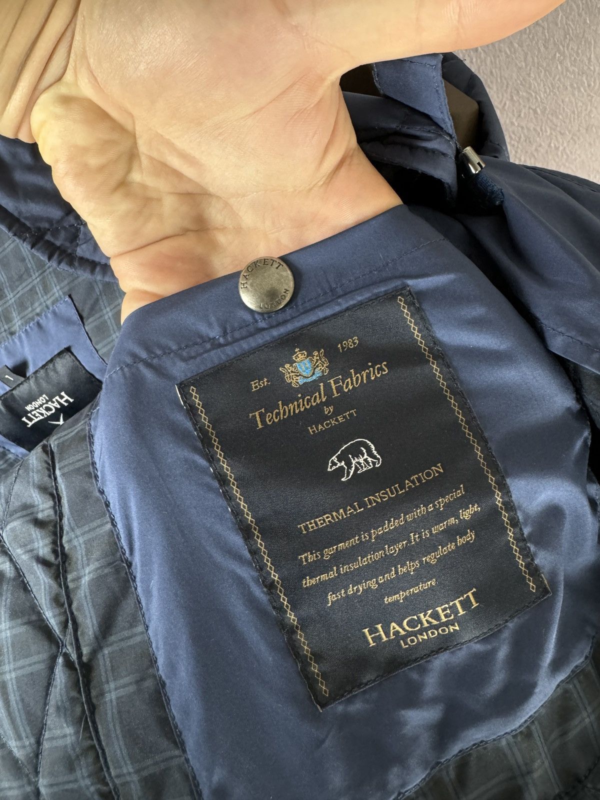 Hackett Hackett Kinloch Blazer Quilted Jacket Technical Fabrics L Size US L / EU 52-54 / 3 - 11 Thumbnail