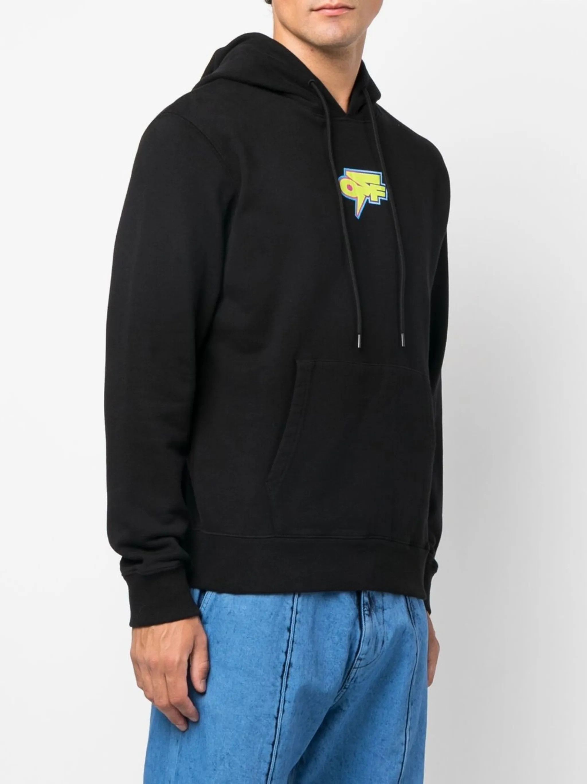 Off-White o1gr1nt0125 Degrade Thund Slim Hoodie in Black Size US XXS / EU 40 - 4 Thumbnail