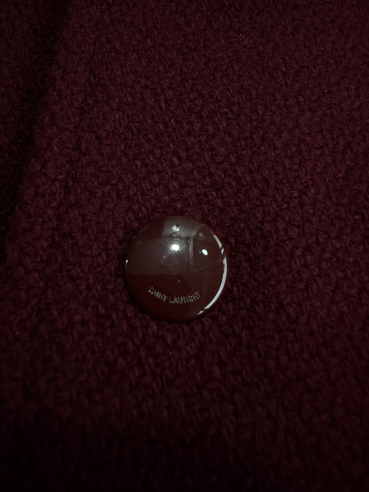 Saint Laurent Paris Saint Laurent Paris - Maroon Teddy Bomber Jacket Size US S / EU 44-46 / 1 - 7 Thumbnail