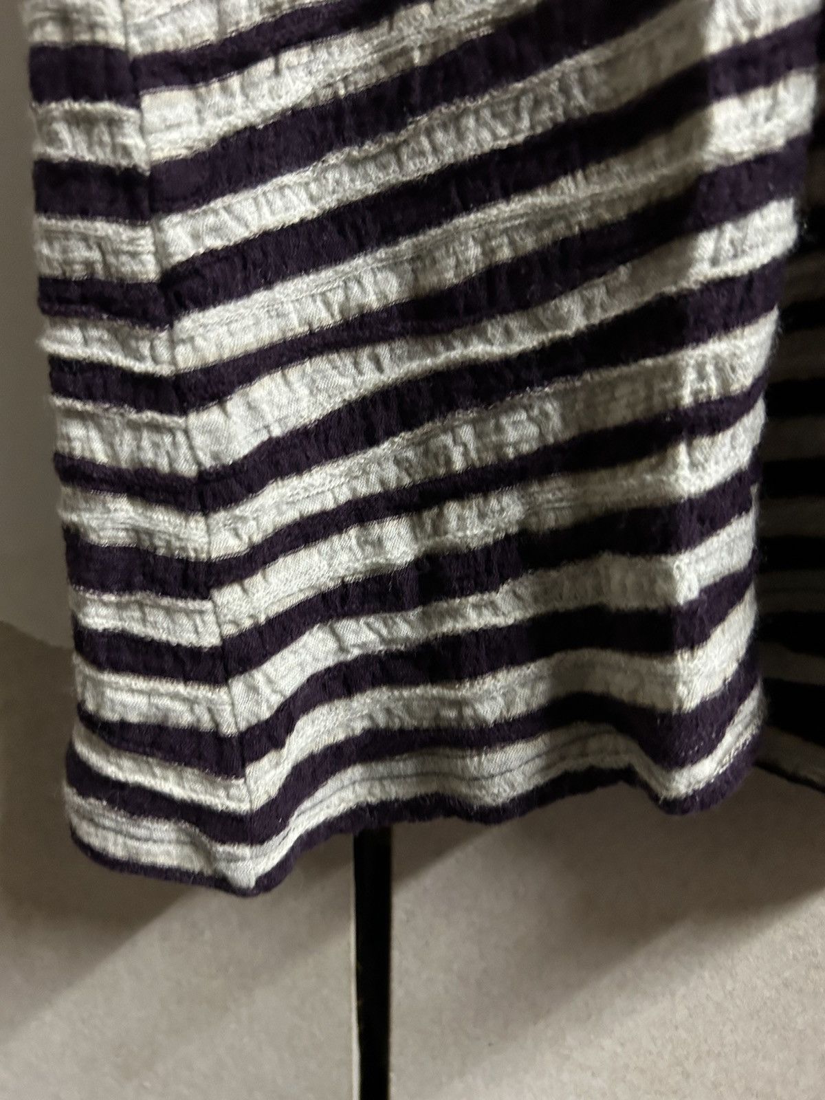 Issey Miyake Plantation Wool Texture Striped Size M / US 6-8 / IT 42-44 - 8 Thumbnail