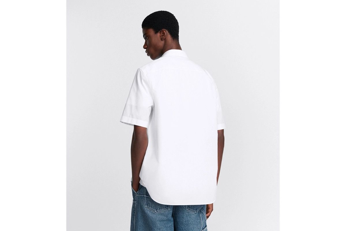 Dior o1bcso1str0226 Charm Short-Sleeved Shirt in White Size US L / EU 52-54 / 3 - 5 Thumbnail