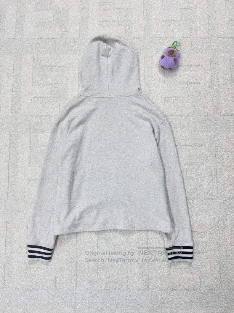Prada Prada Gray Logo Striped Cuff Hoodie. Size US S / EU 44-46 / 1 - 2 Thumbnail