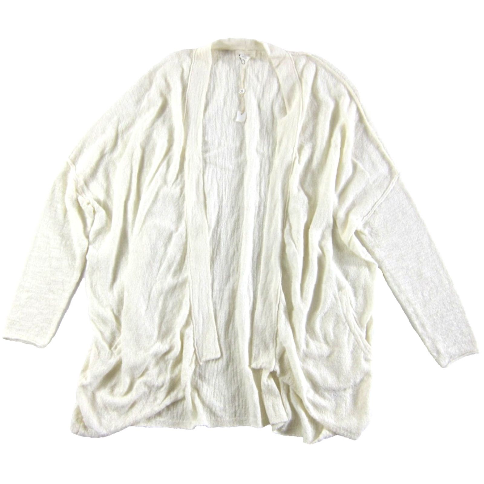 Vintage CASLON Ivory Cardigan Sweater Open Pocket Knit Small Womens Holiday Autumn Winter Size S / US 4 / IT 40 - 2 Thumbnail