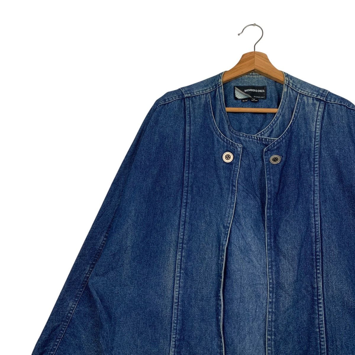 Japanese Brand MEMBERS ONLY Denim Casual Jacket Jean Jacket #2188-C97 Size US L / EU 52-54 / 3 - 6 Thumbnail