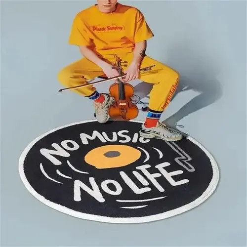 Designer No Music No Life Mat Home Size ONE SIZE - 1 Thumbnail