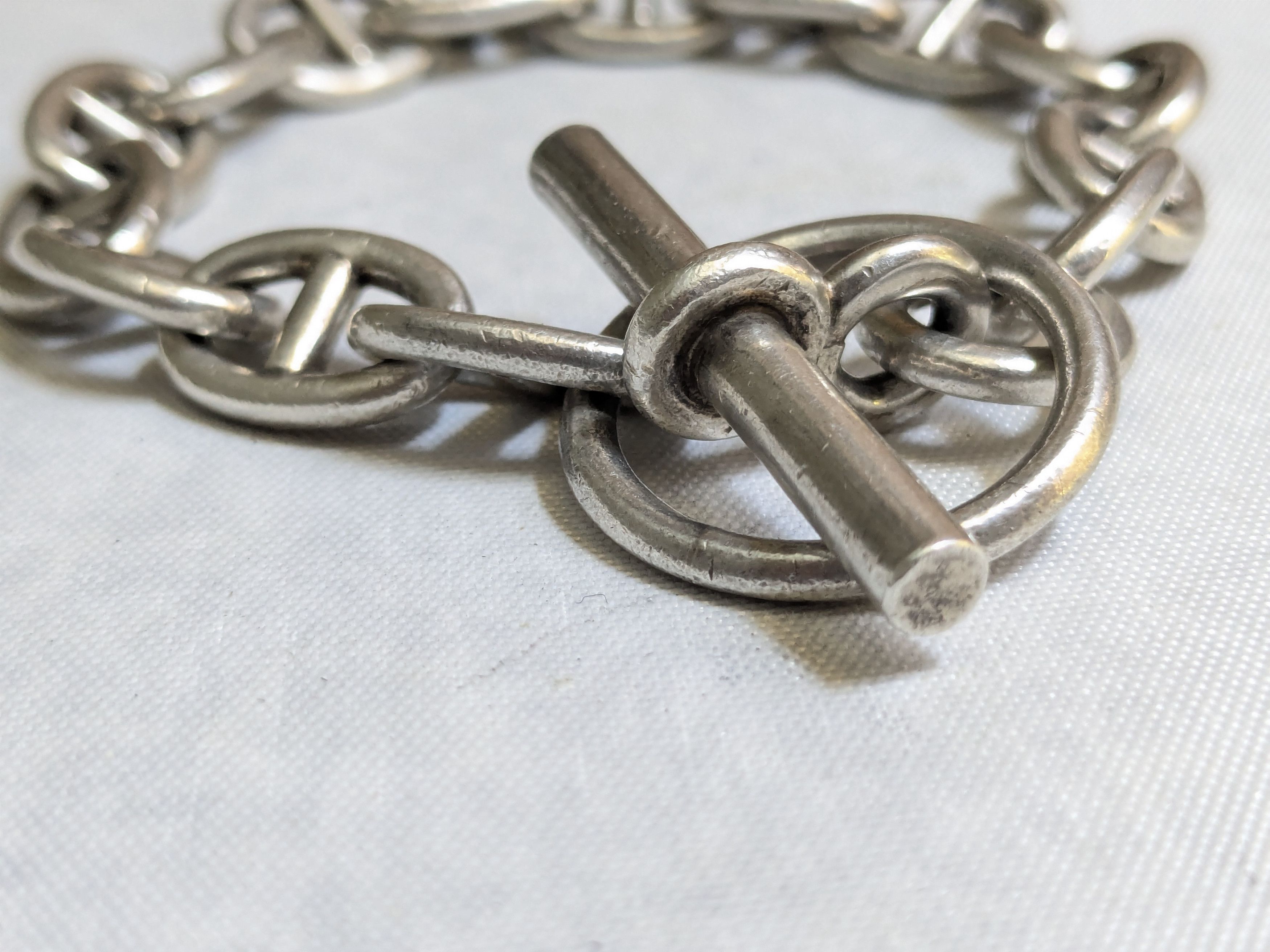 Jewelry Vintage Taxco Sterling Silver Bracelet Anchor Mariner 7.75" Size ONE SIZE - 6 Thumbnail