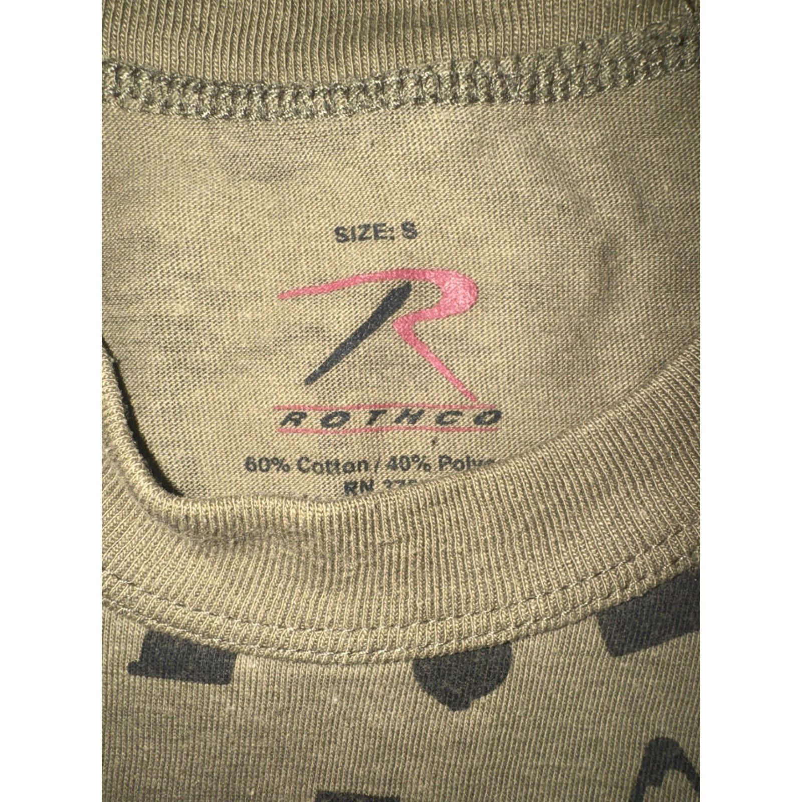 Rothco VINTAGE Rothco AR All Over Print T-Shirt Green S Mens Small Army Military Regular Size US S / EU 44-46 / 1 - 3 Thumbnail