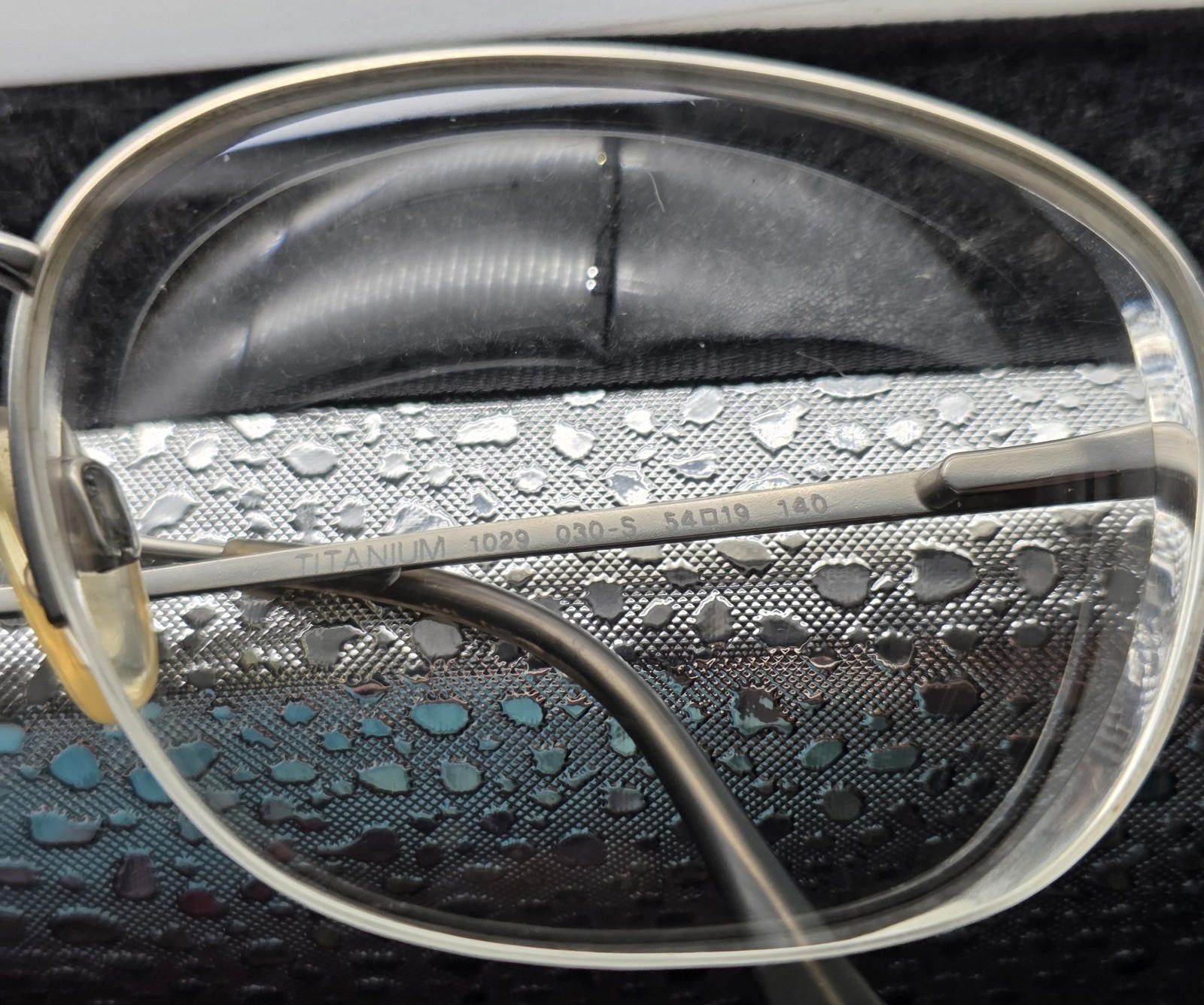 Other VTG Luxottica 1029 030-S 54-19-140 Titanium Eyeglass FRAMES Size ONE SIZE - 4 Thumbnail