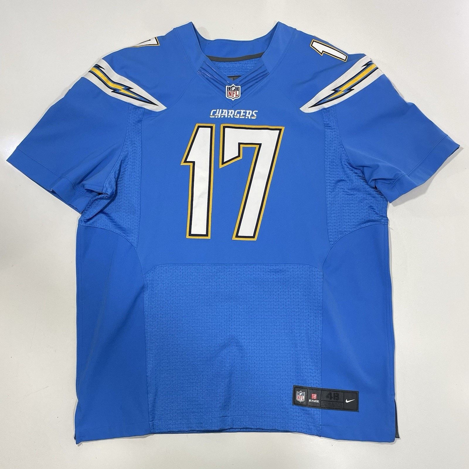 Nike Phillip Rivers #17 Team Issued Nike On-Field Jersey Blue 48 Size US L / EU 52-54 / 3 - 1 Thumbnail