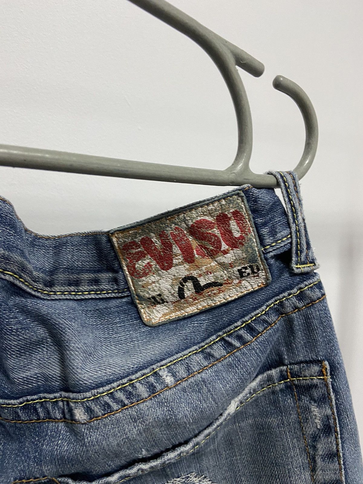 Evisu Evisu eu ed samurai seagull logo pocket jeans vintage Size US 34 / EU 50 - 6 Thumbnail