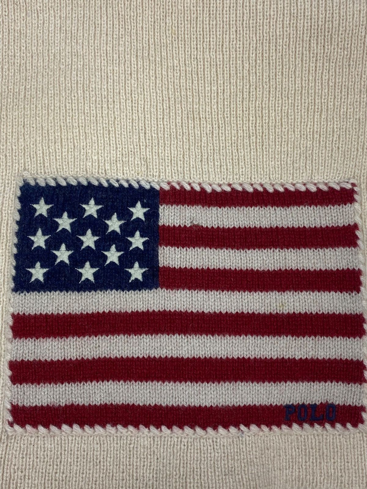 Polo Ralph Lauren Vintage Polo Ralph Lauren 2000s American Flag Scarf Size ONE SIZE - 4 Thumbnail