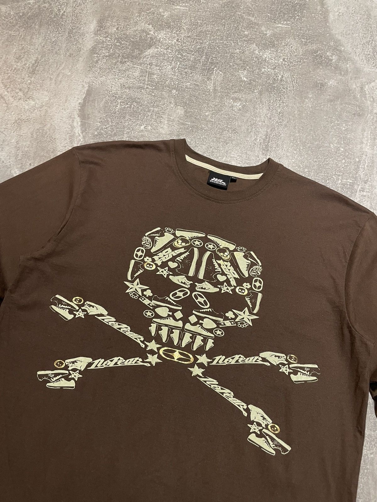 Billabong × No Fear × Quiksilver Vintage No Fear Skull ☠️ Long Sleeve Size US XL / EU 56 / 4 - 2 Thumbnail