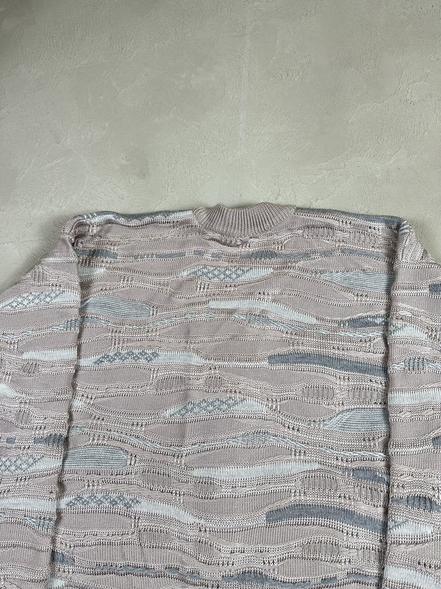 Vintage 80s Vintage 3D Cable Boxy Cardigan Sweater Size US L / EU 52-54 / 3 - 11 Thumbnail