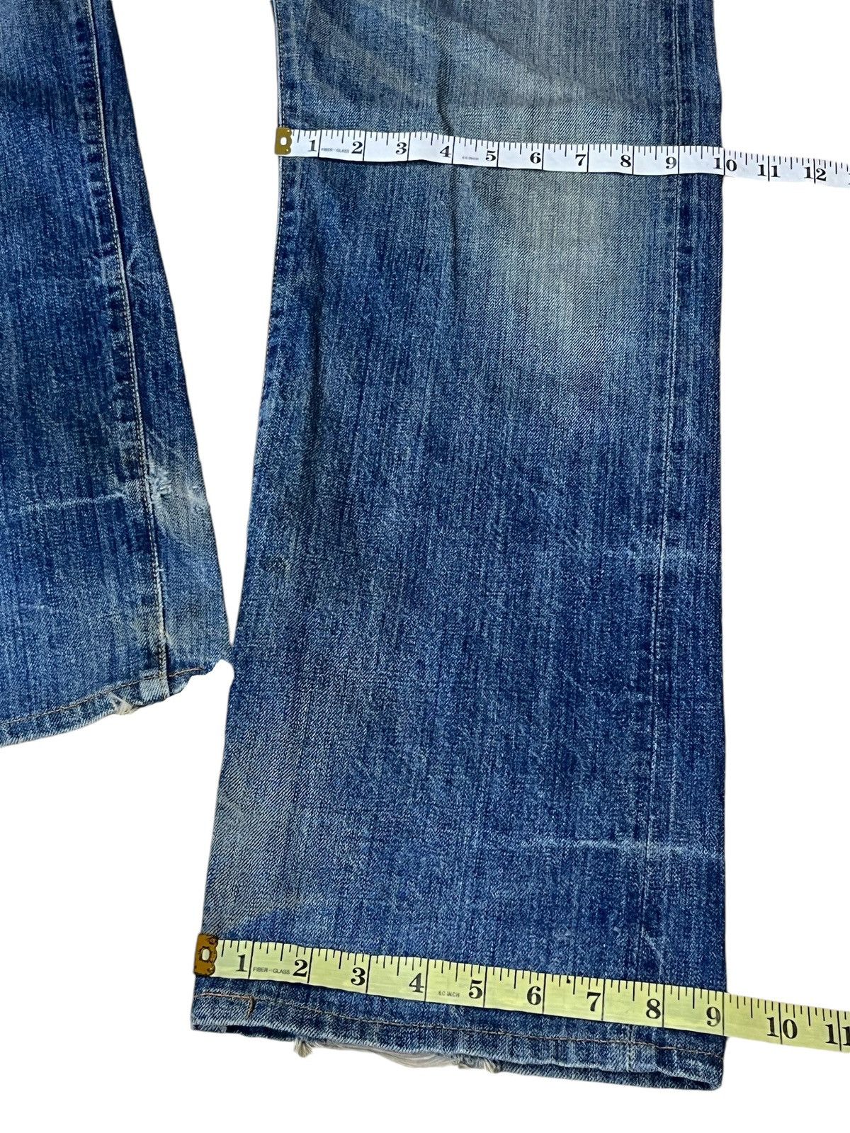 Edwin VINTAGE EDWIN 505SX-R DISTRESSED REDLINE SELVEDGE JEANS Size US 33 - 12 Thumbnail