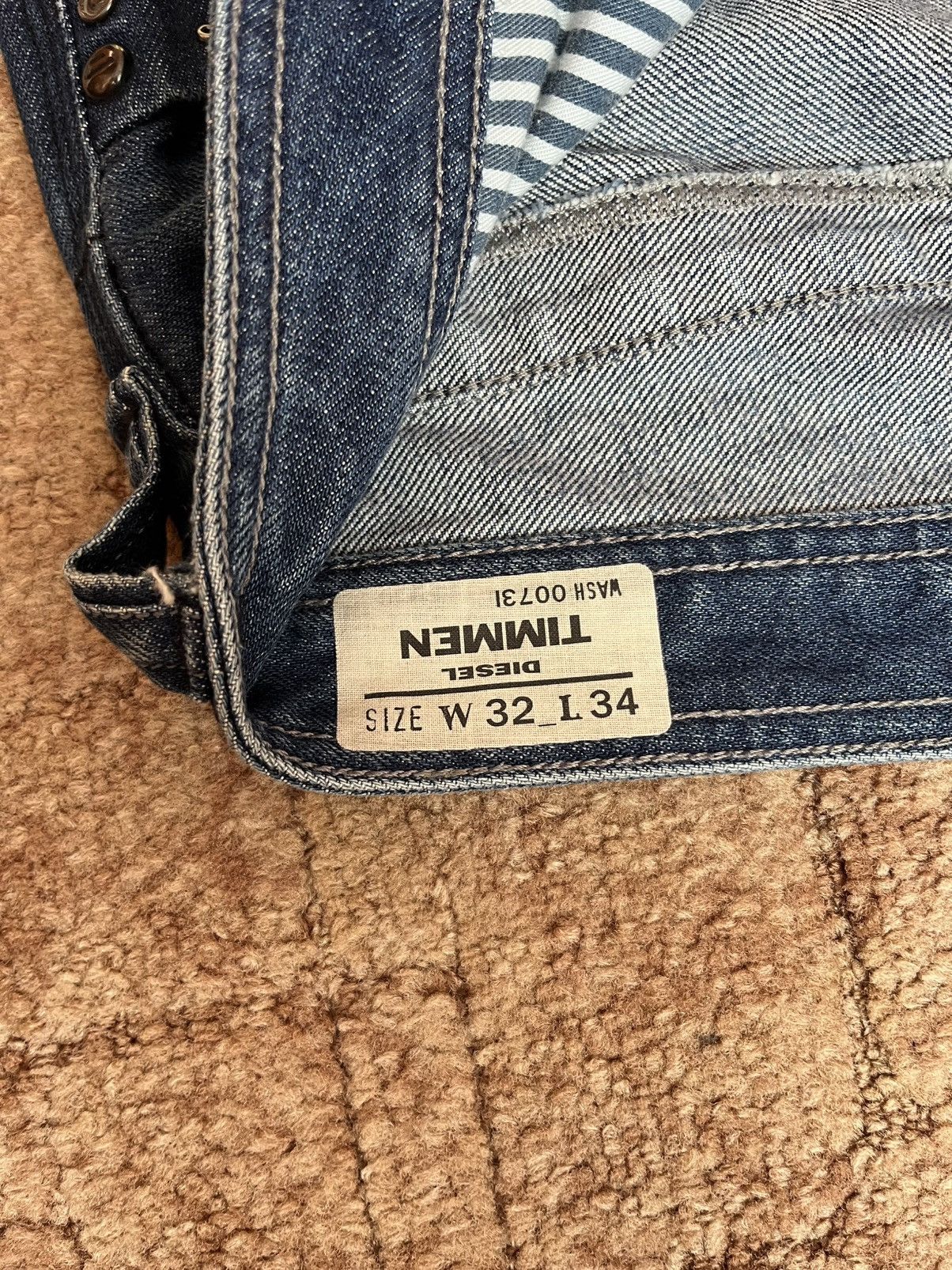 Diesel Vintage Diesel Big Logo Streetwear Denim Pants Blue Jeans Size US 32 / EU 48 - 8 Thumbnail