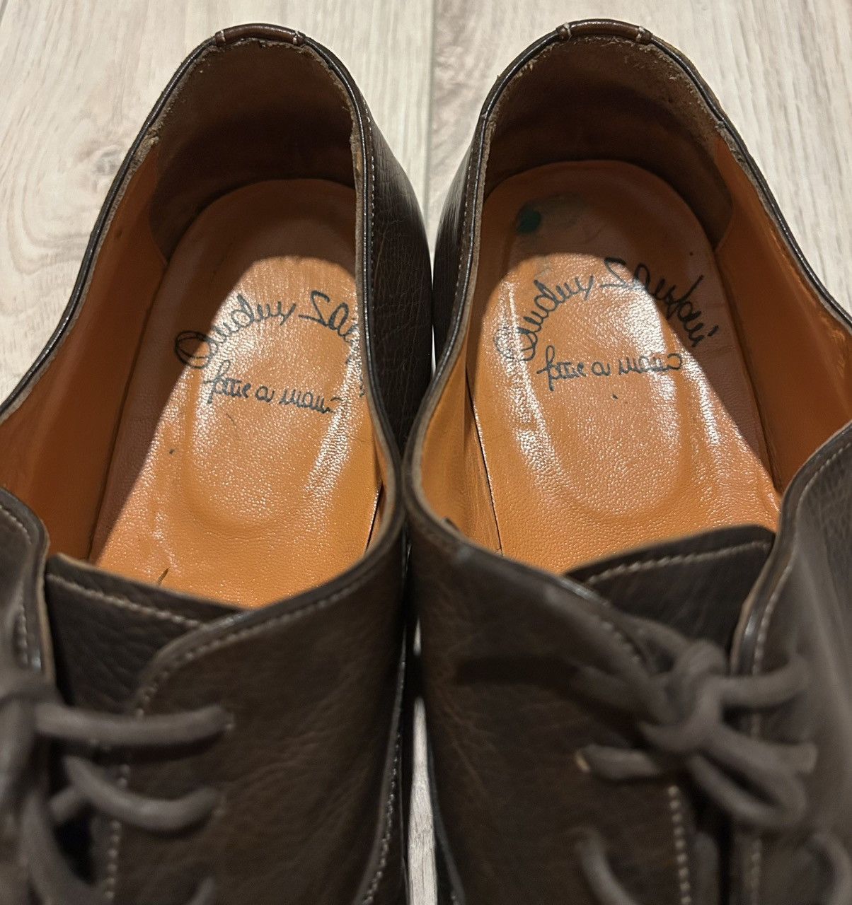 Santoni Santoni classic brown leather oxford formal shoes Size US 12 / EU 45 - 11 Thumbnail