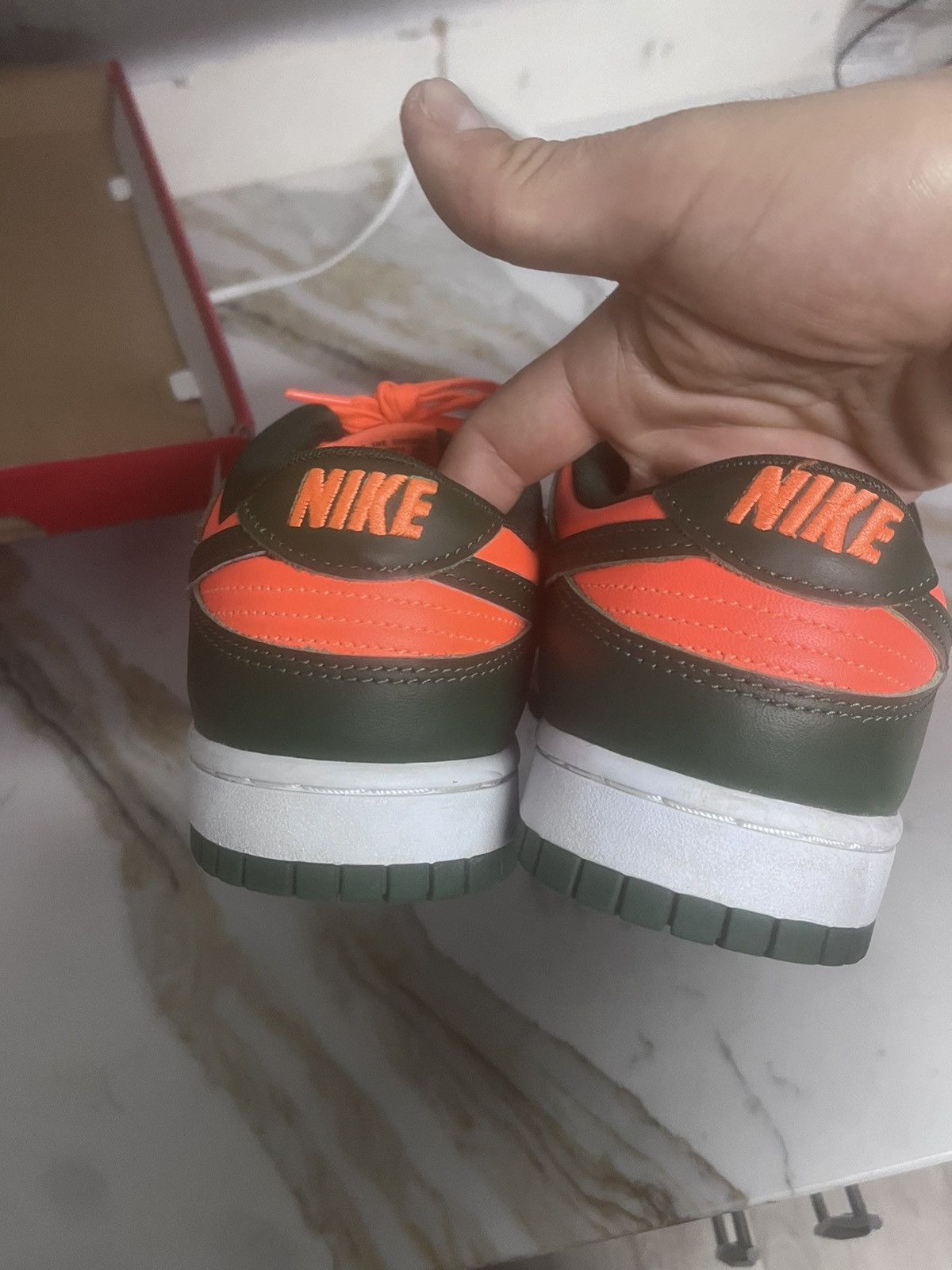 Nike Nike Dunk Low Orange and Forest Green Size US 8.5 / EU 41-42 - 6 Thumbnail
