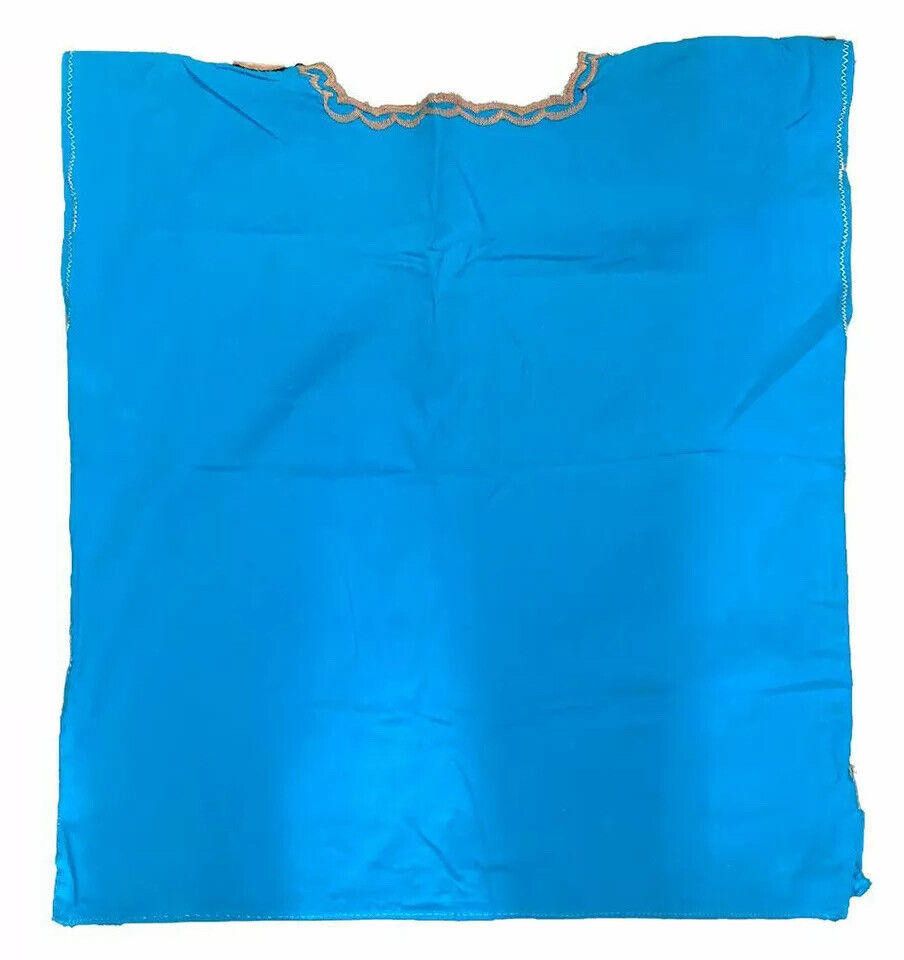 Designer Pre-Owned Blue Hand Made Embroidered Blouse M/L Size M / US 6-8 / IT 42-44 - 4 Thumbnail