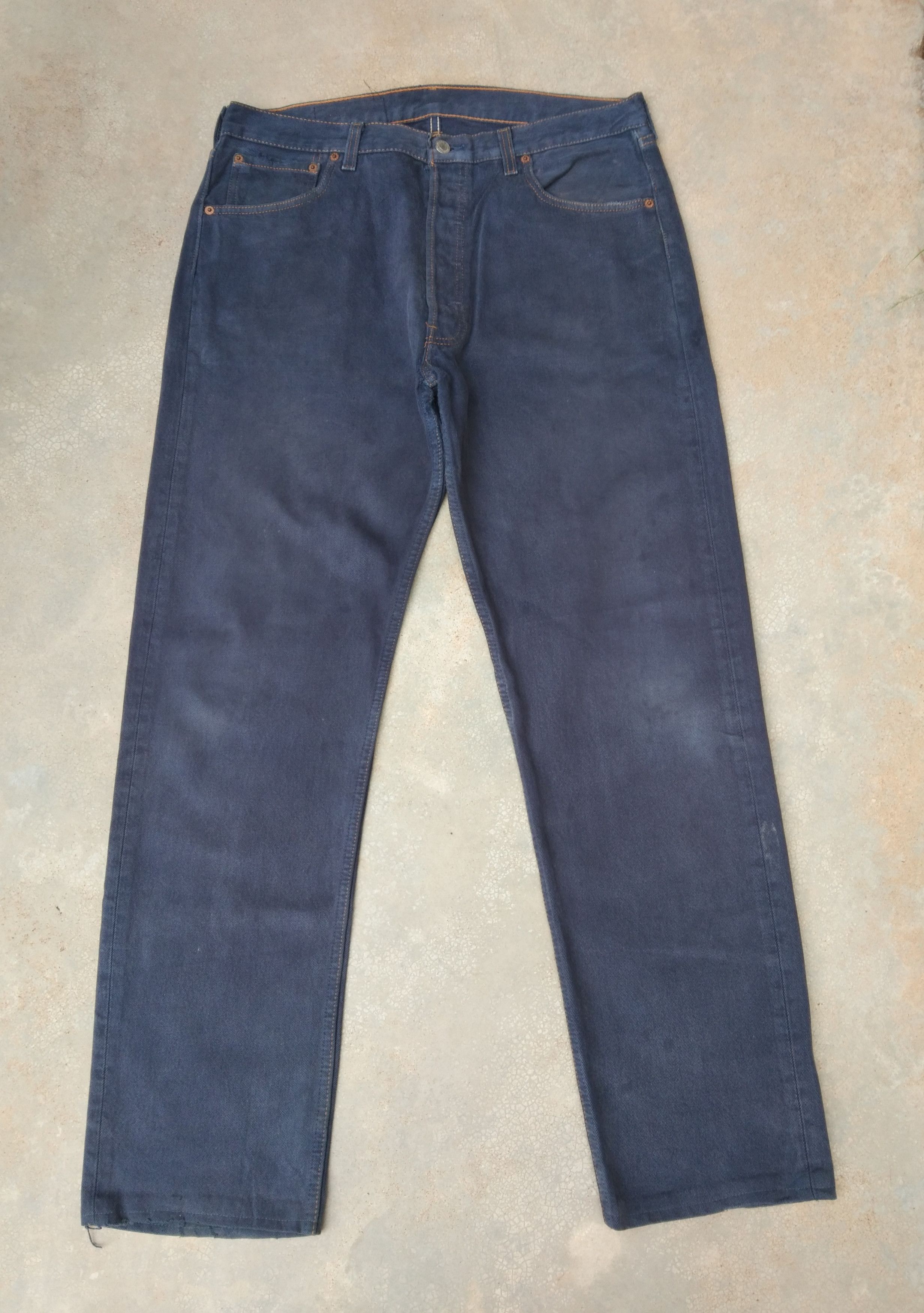 Levi's 90s Vintage Levi's 501 Made In USA Distressed Jeans 36x32 Size US 36 / EU 52 - 1 Thumbnail