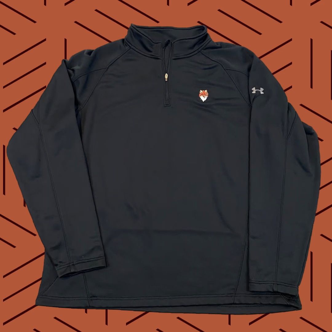 Under Armour UNDER ARMOUR Jacket Mens XL Black Coldgear 1/4 Zip Golf Fox Club Logo Size US XL / EU 56 / 4 - 1 Thumbnail