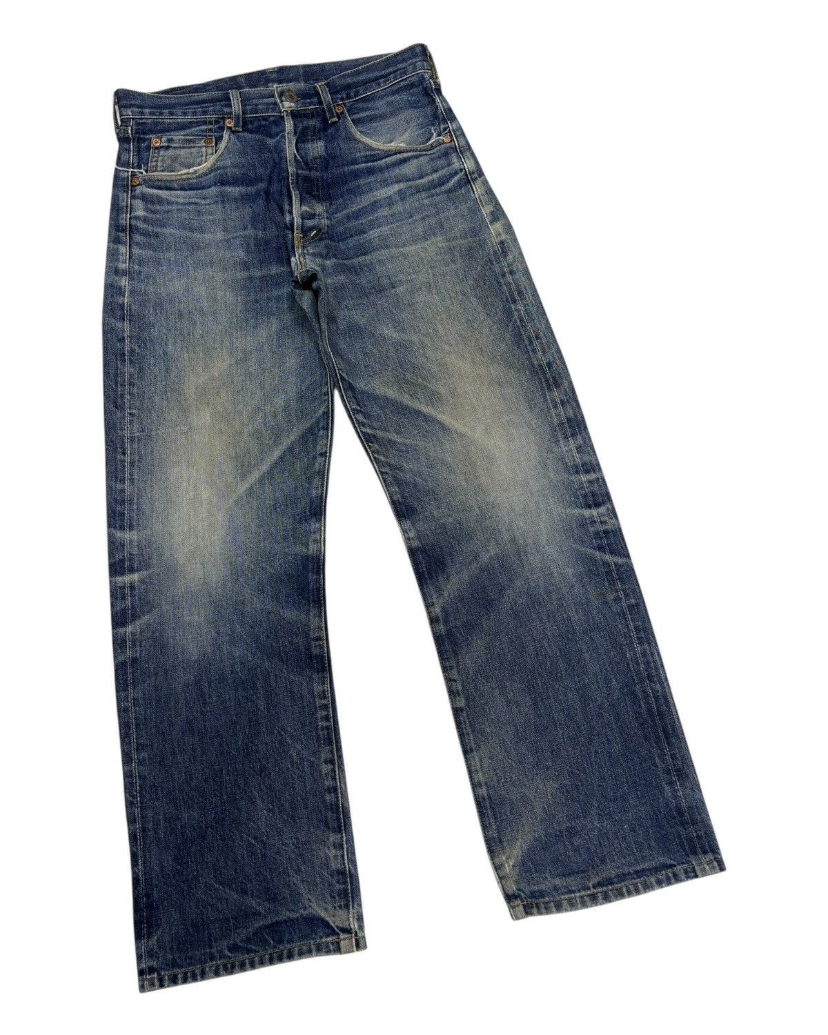 Junya Watanabe × Levi's Vintage Levis Big E Redline Selvedge Jeans Distressed Denim Size US 32 / EU 48 - 5 Thumbnail