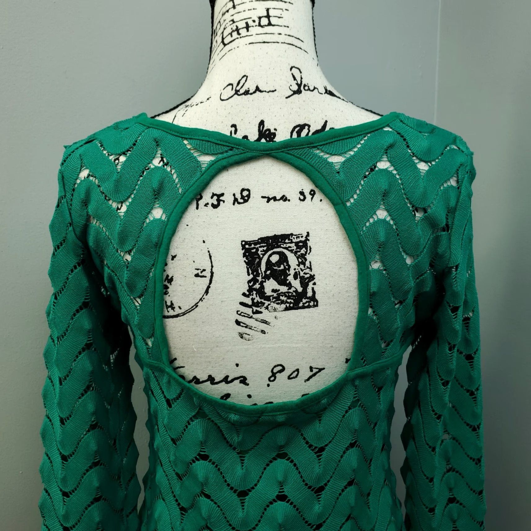 Free People Free People Shift Dress Womens M Green Lace Overlay Lined Pullover Size M / US 6-8 / IT 42-44 - 7 Thumbnail