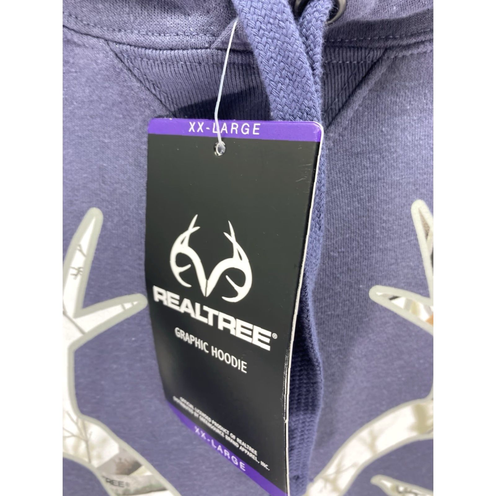 Realtree Realtree Hoodie Sweatshirt Men 2XL Gray Pullover Cotton Logo NWT Size US XXL / EU 58 / 5 - 4 Thumbnail