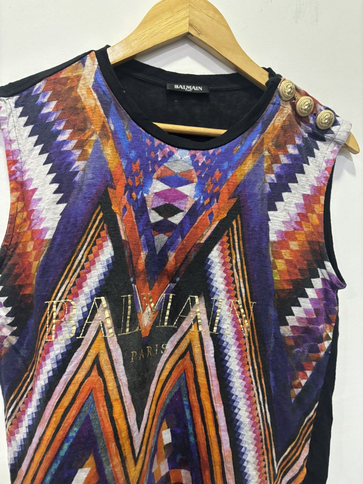 Balmain Balmain Sleeveless Shirt Size M / US 6-8 / IT 42-44 - 2 Thumbnail