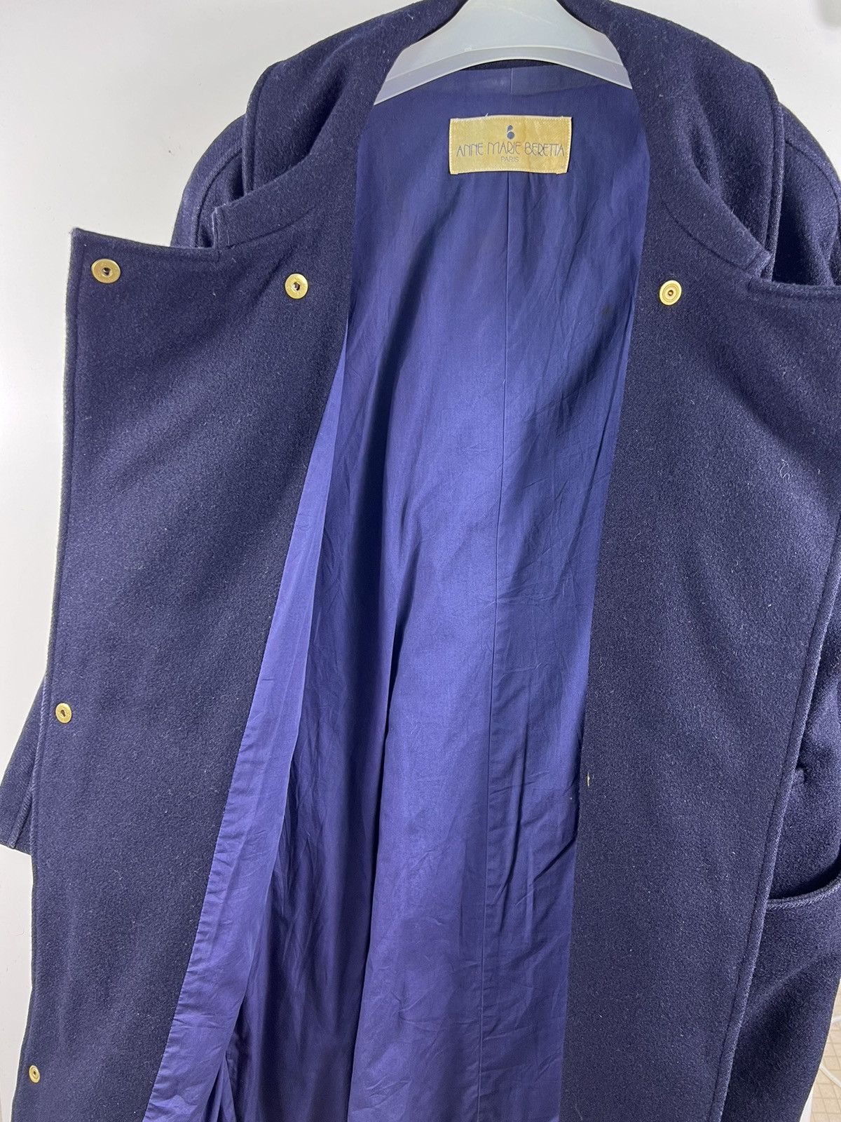 Vintage 🔥80s Fashion Show Anne Marie Beretta,Heavy Coat manches Size US M / EU 48-50 / 2 - 11 Thumbnail