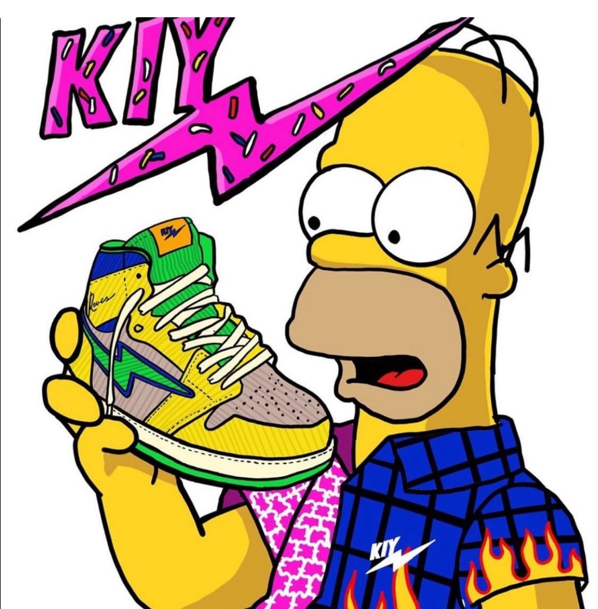 Reves Paris 🆕 KOoL Kiy’s AiR KiY High 85 "HOMER"⚡️ Size US 10.5 / EU 43-44 - 13 Thumbnail
