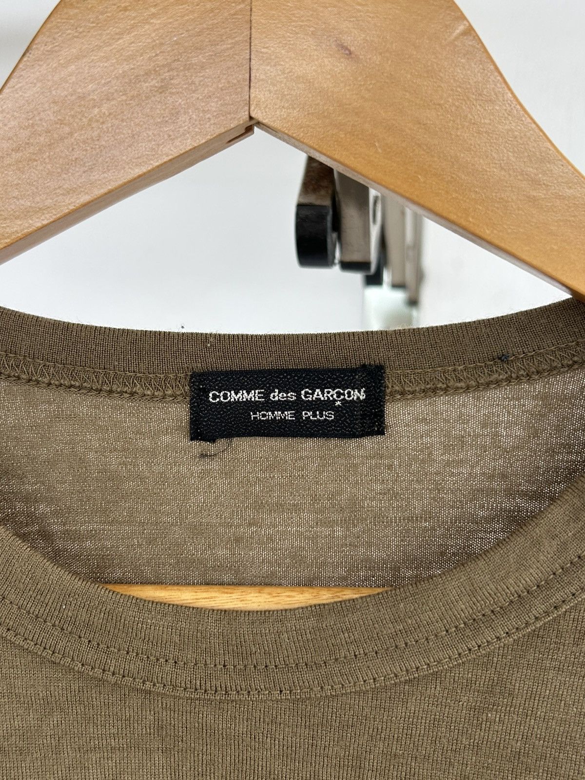 Comme des Garcons Homme Plus CDGH+ Plain Army Green Longsleeve Wool Size US M / EU 48-50 / 2 - 3 Thumbnail