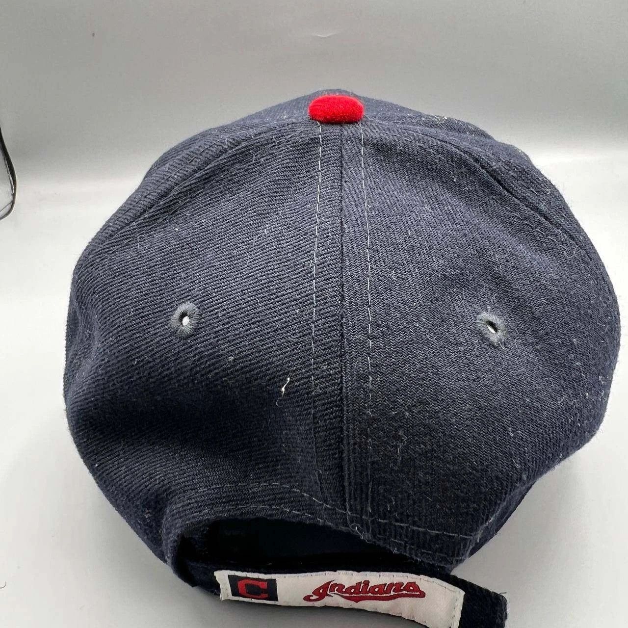 New Era Cleveland Indians Guardians Hat Men Black Red MLB Strap Back Size ONE SIZE - 4 Thumbnail