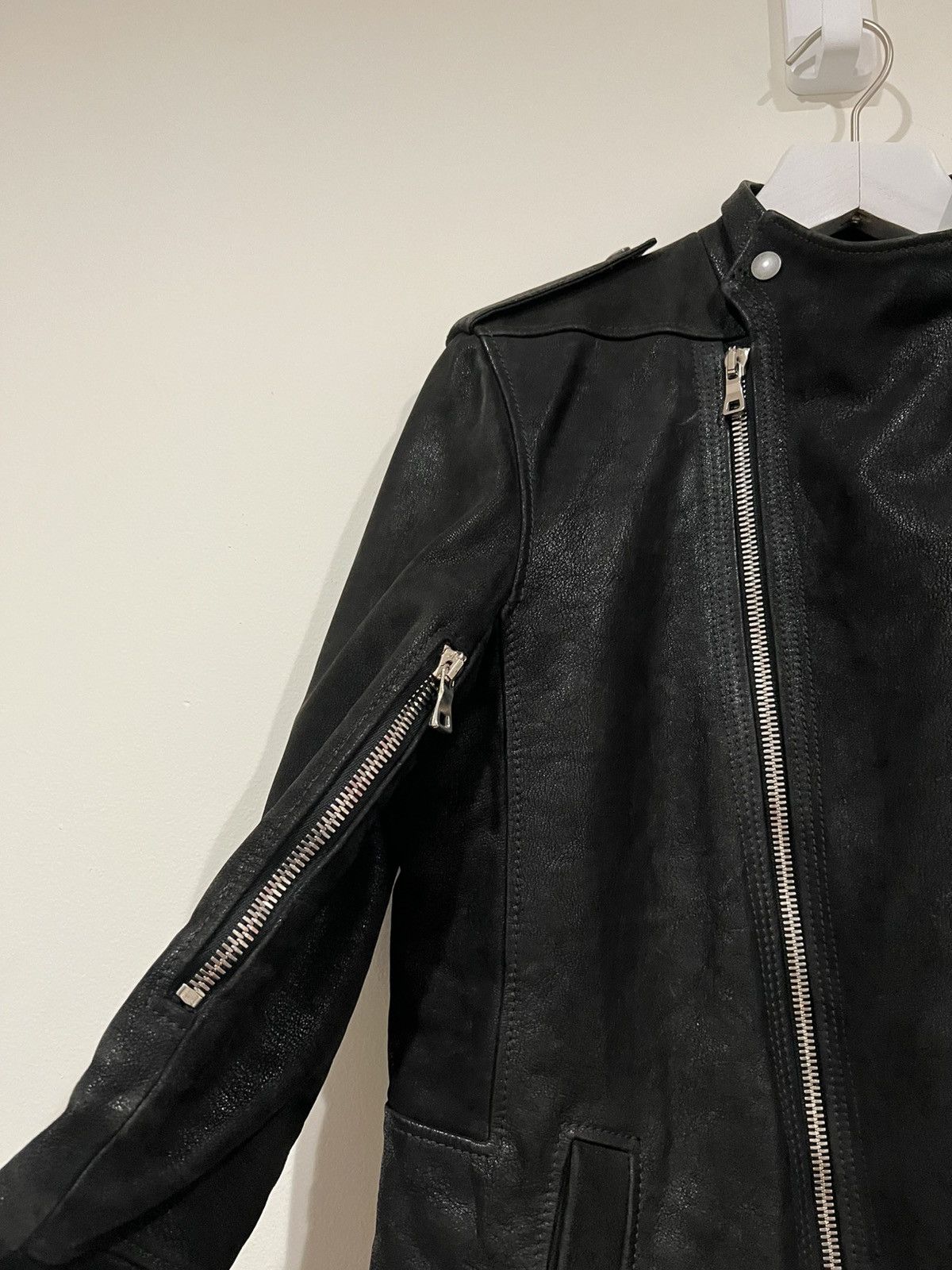 Balmain AW12 Biker Fencing Asymmetric Paneled Leather Jacket (50) Size US M / EU 48-50 / 2 - 6 Thumbnail