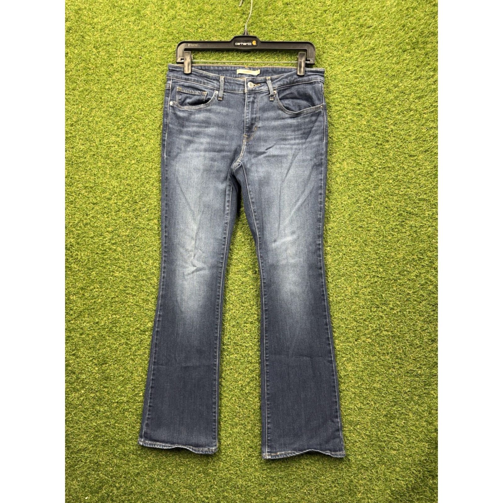 Levi's Levi's 715 Jeans Womens 30x32 Bootcut Dark Wash Denim Stretch Blue Levi's 700 Series Womens Jeans Size 30" / US 8 / IT 44 - 2 Thumbnail