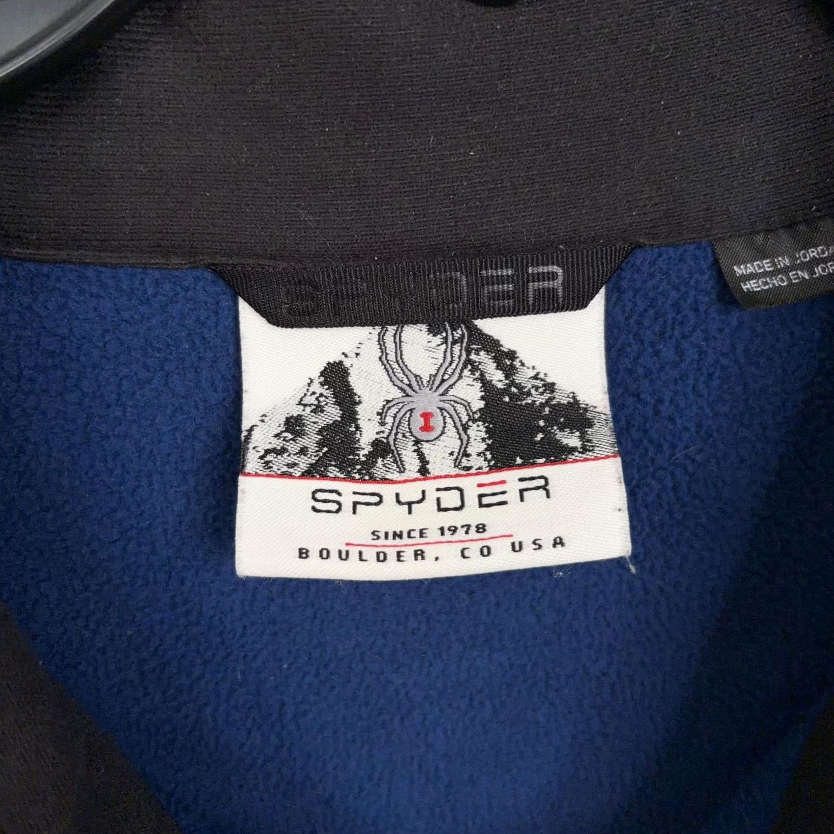 Spyder Spyder Mens XL Blue Fleece Jacket 1/4 Zip Sports Outdoor Ski Hiking Windbreaker Thermal Performance Size US XL / EU 56 / 4 - 4 Thumbnail