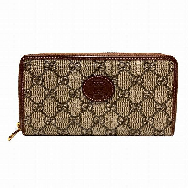 Gucci Gucci Gucci Interlocking G GG Supreme Long Zip Wallet Canvas Long Wallet 673003 Size ONE SIZE - 1 Thumbnail