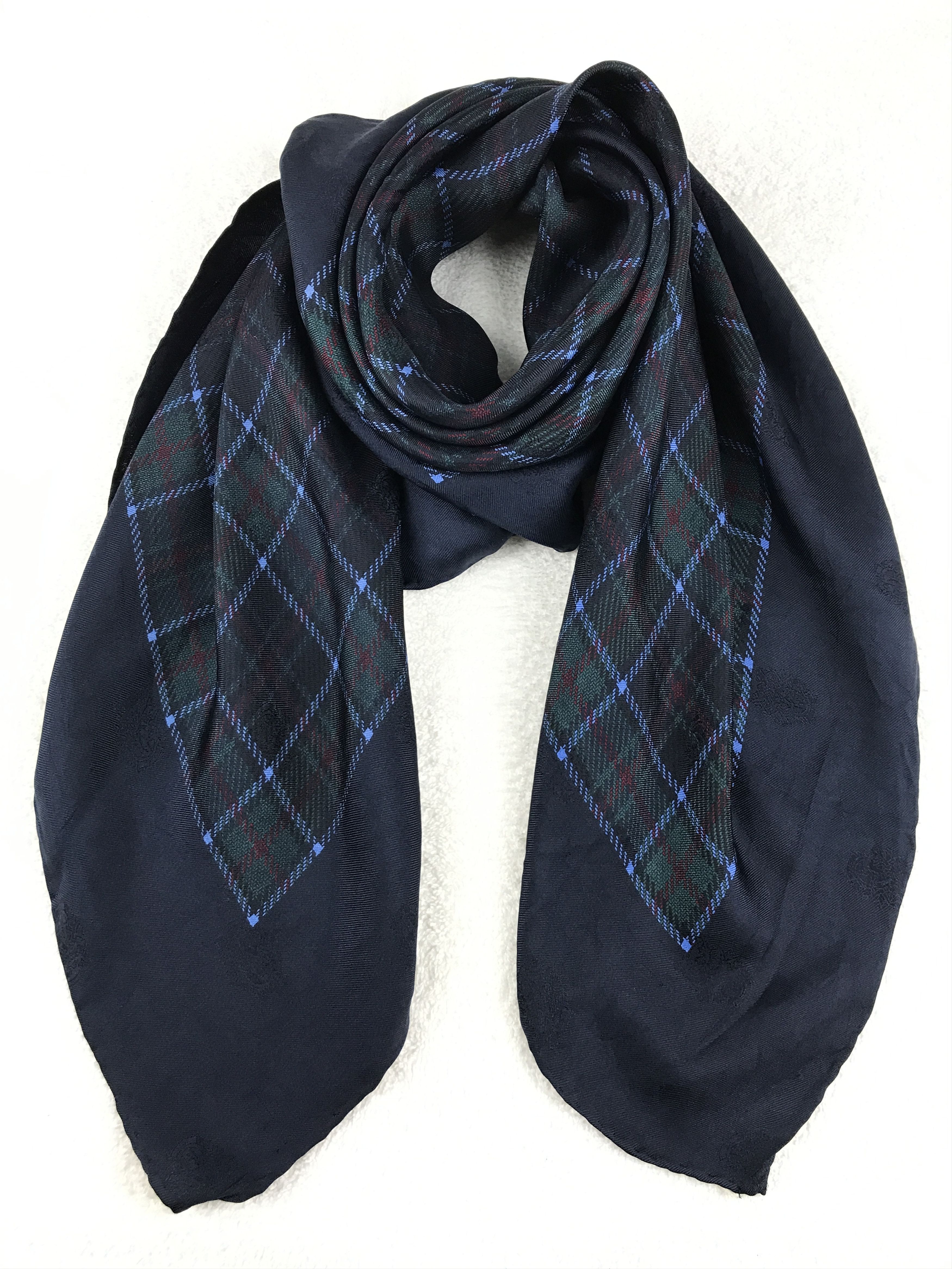 DAKS × Designer × Vintage Vintage Daks Striped Silk Scarf Size ONE SIZE - 7 Thumbnail