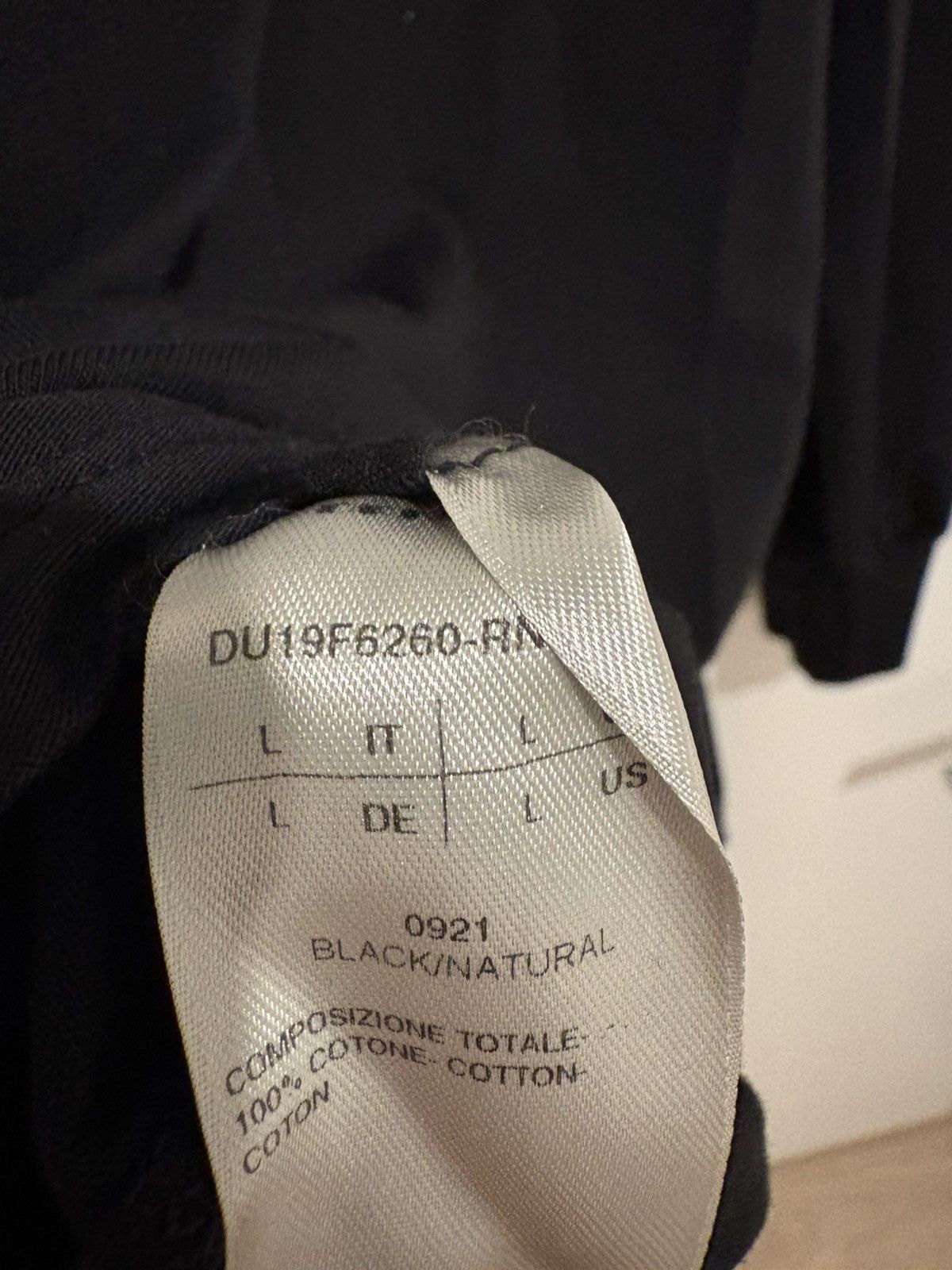 Rick Owens Drkshdw AW 19 long sleeve Size US L / EU 52-54 / 3 - 5 Thumbnail