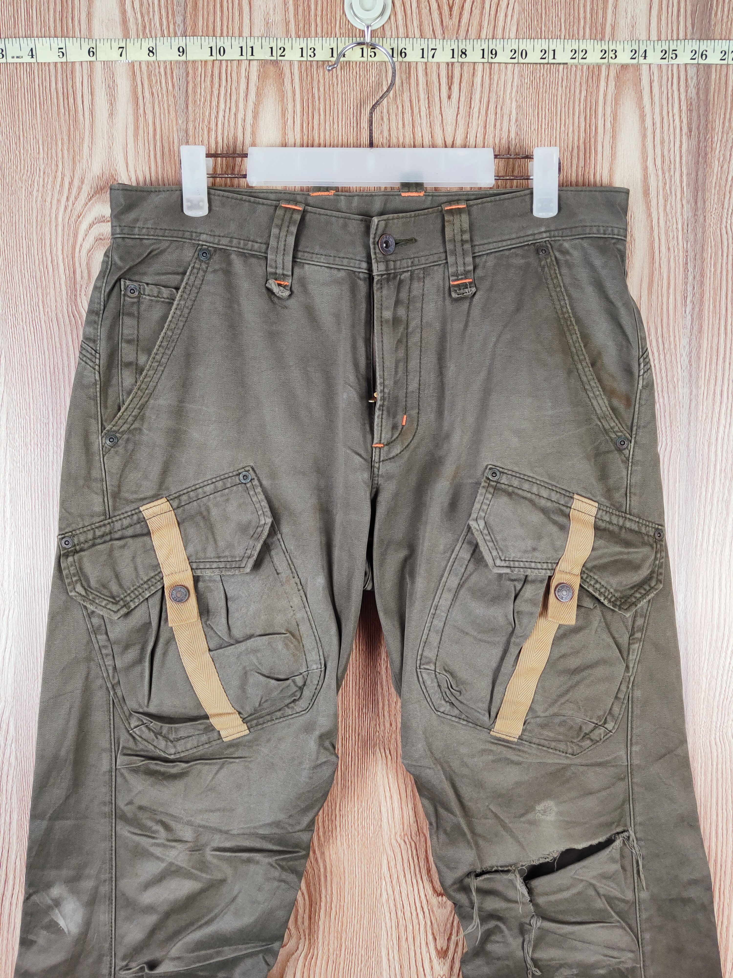 Edwin Edwin Green Multipocket Tactical Cargo Pants #W197 Size US 33 - 2 Thumbnail