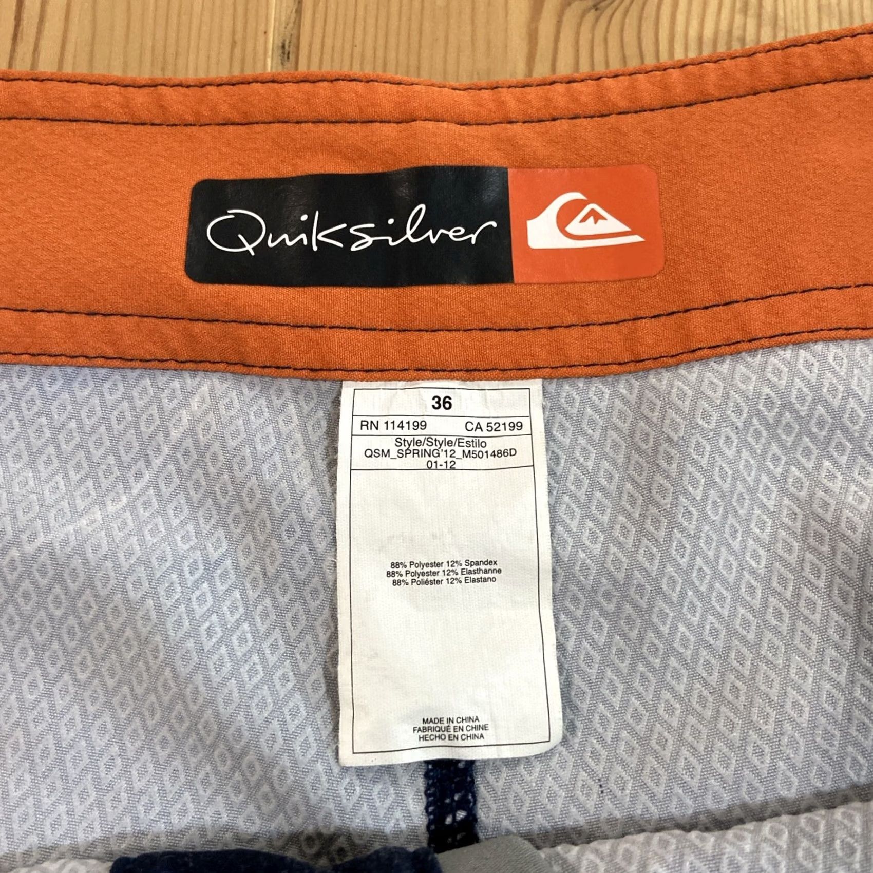 Quiksilver Quiksilver Men Bottom 36 Blue Board Shorts Surfing 2012 36 Size US 36 / EU 52 - 4 Thumbnail