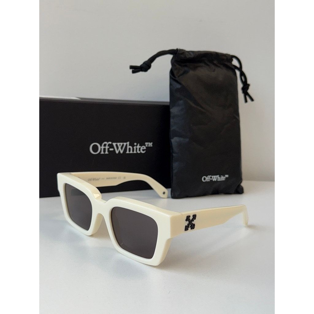 Off-White NEW Off White Virgil White Square Sunglasses Size ONE SIZE - 3 Thumbnail