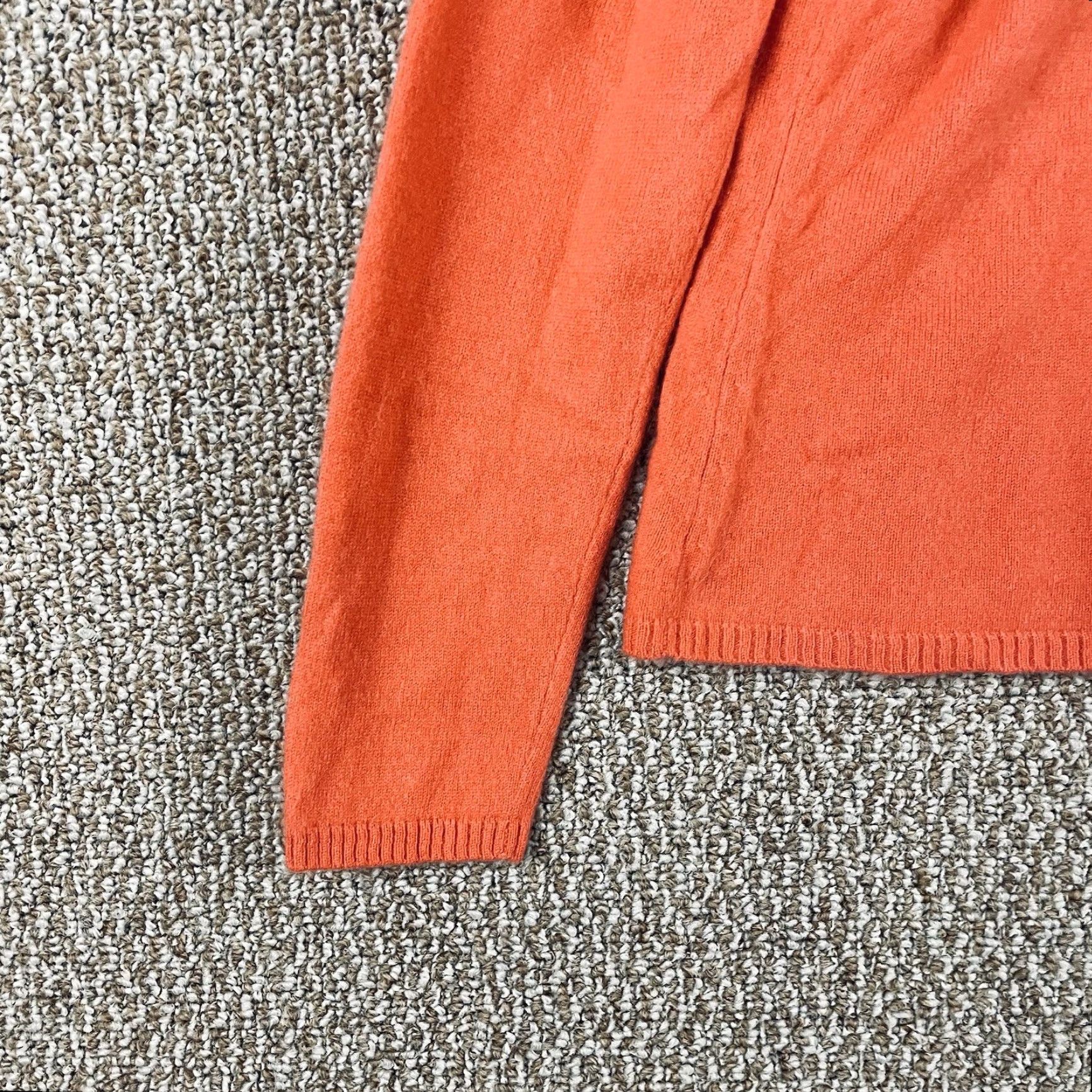 Vintage VINTAGE Pursuits Ltd Sweater Shirt Womens L Orange 100% Cashmere Turtleneck Knit Pullover 80s 90s City Classic Fall Winter Spring Size L / US 10 / IT 46 - 4 Thumbnail