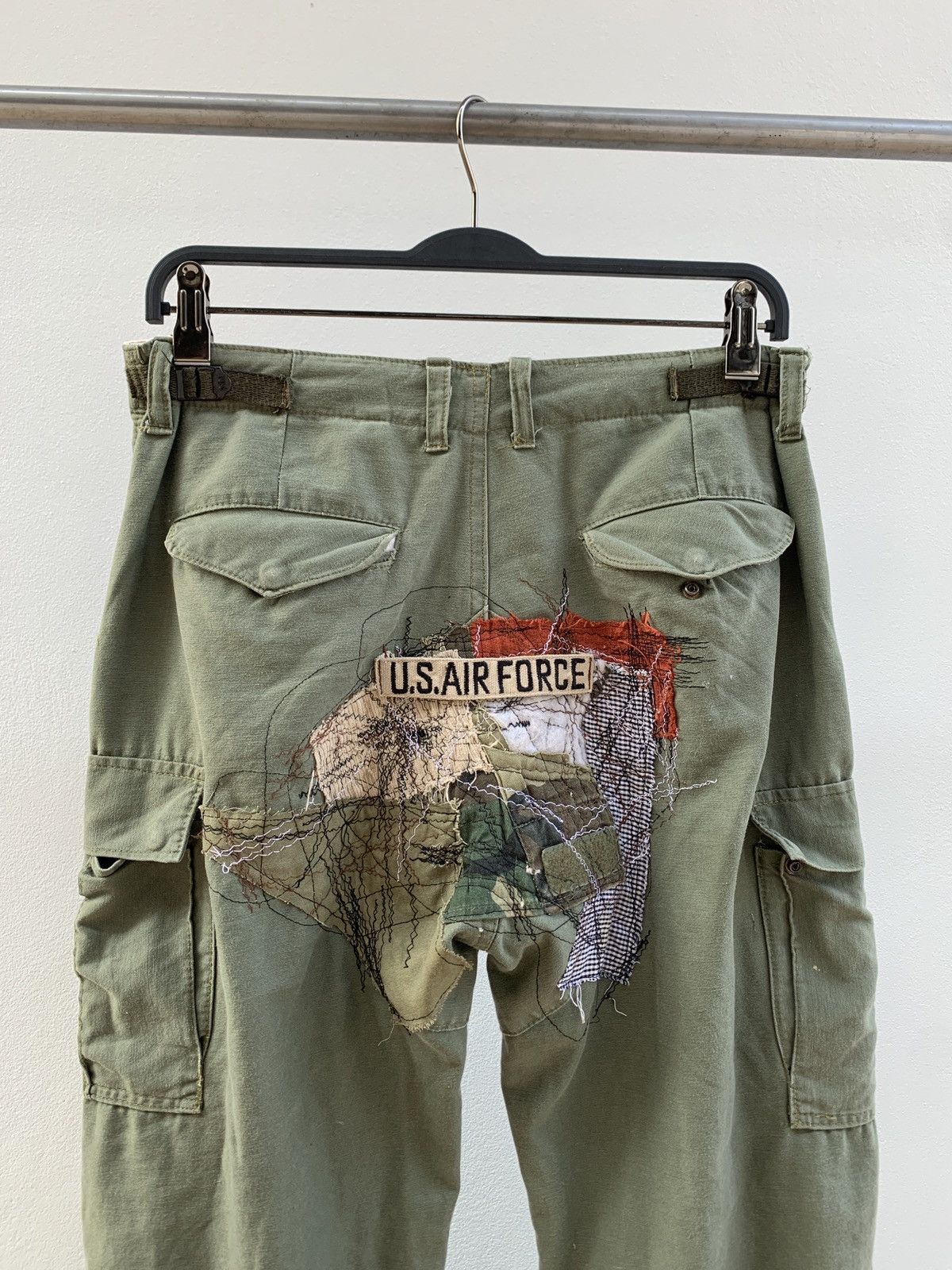 Vintage Vintage 90s Military Repaired Pants Distressed Grunge Size US 32 / EU 48 - 11 Thumbnail