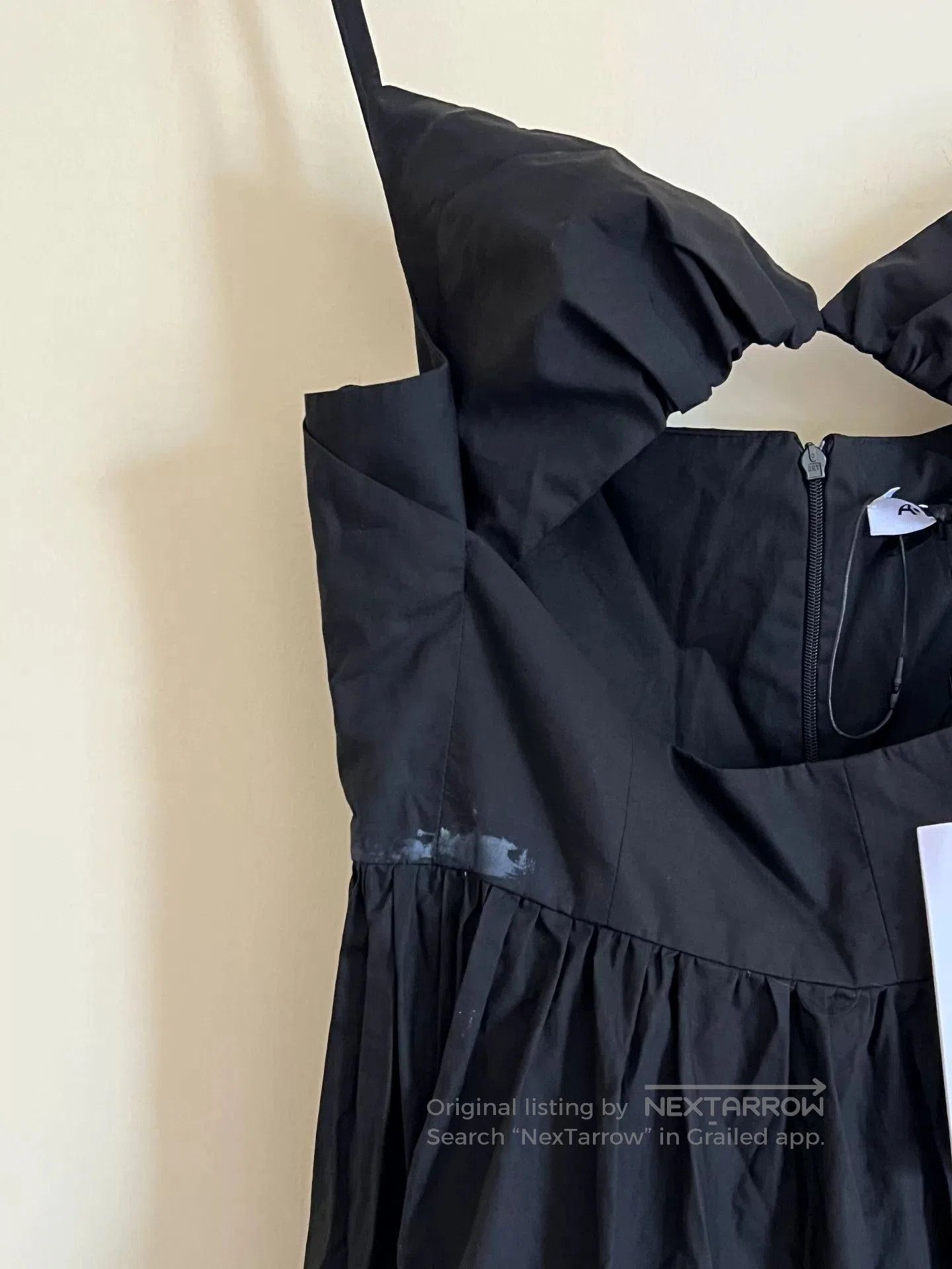 Japanese Brand Long Black Cotton Maxi Dress. Size M / US 6-8 / IT 42-44 - 5 Thumbnail