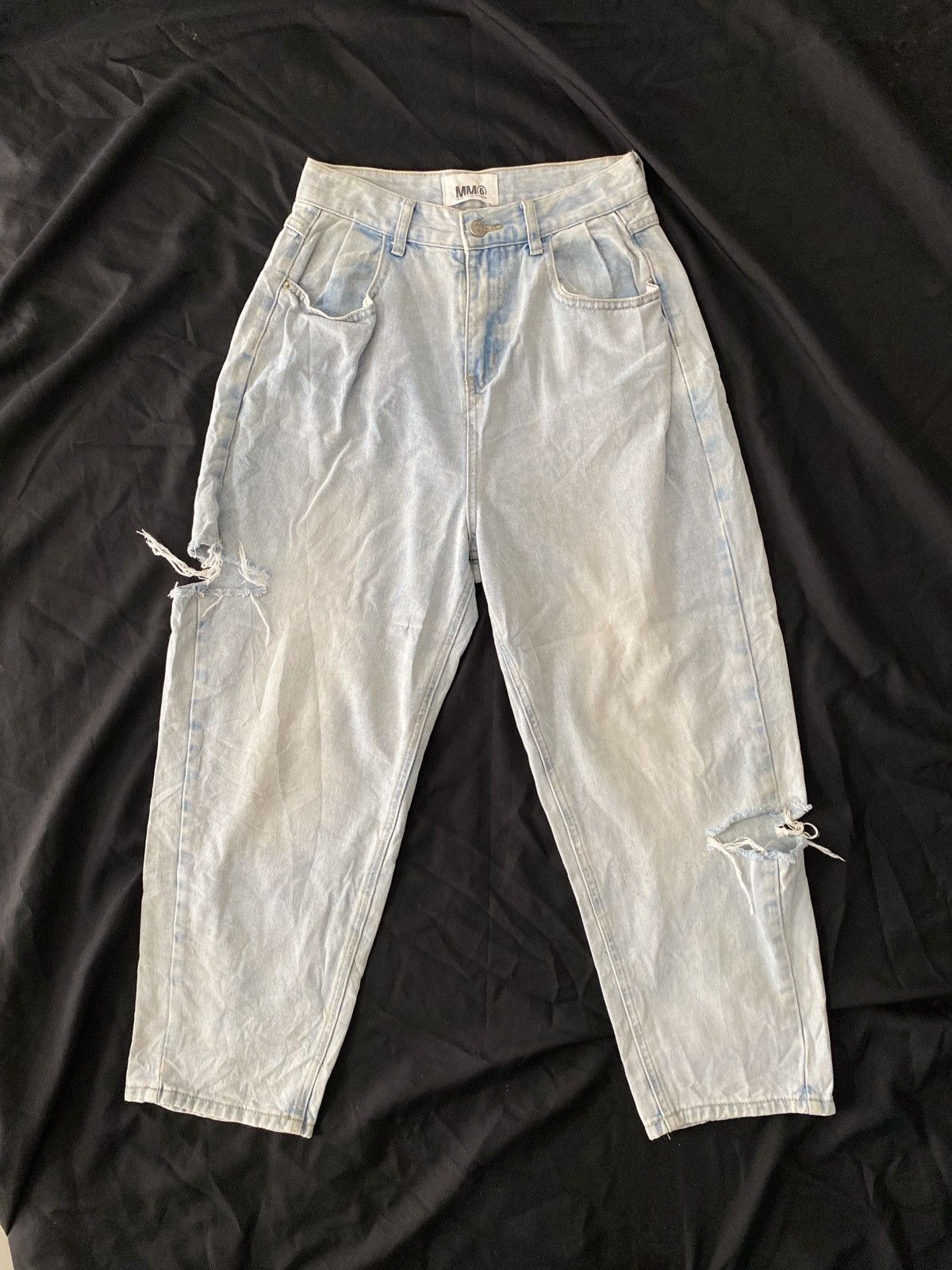 MM6 MM6 Maison Margiela Distressed Jeans Size 26" / US 2 / IT 38 - 1 Thumbnail