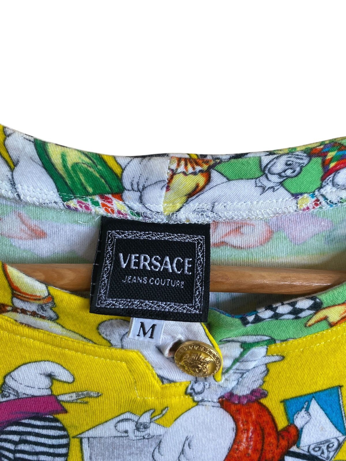 Versace Jeans Couture Rare Vintage Versace Jeans Couture Fullprint T-shirt 1990s Size US M / EU 48-50 / 2 - 7 Thumbnail