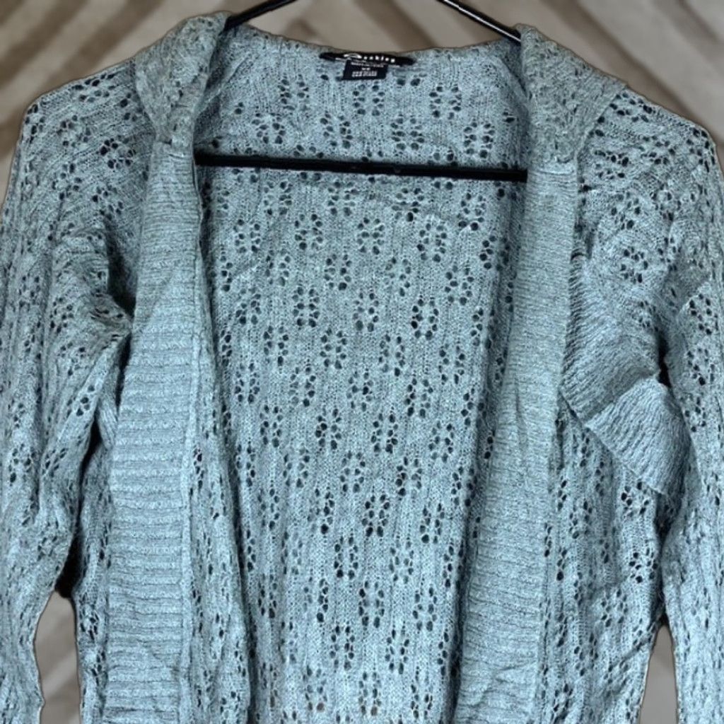 Oakley Oakley Womens Sweater Gray Hooded Open Knit Cardigan Alpaca Wool Blend XS Cardigan Women Open Hooded Knit Solid Casual Workwear Modern Size XS / US 0-2 / IT 36-38 - 1 Thumbnail