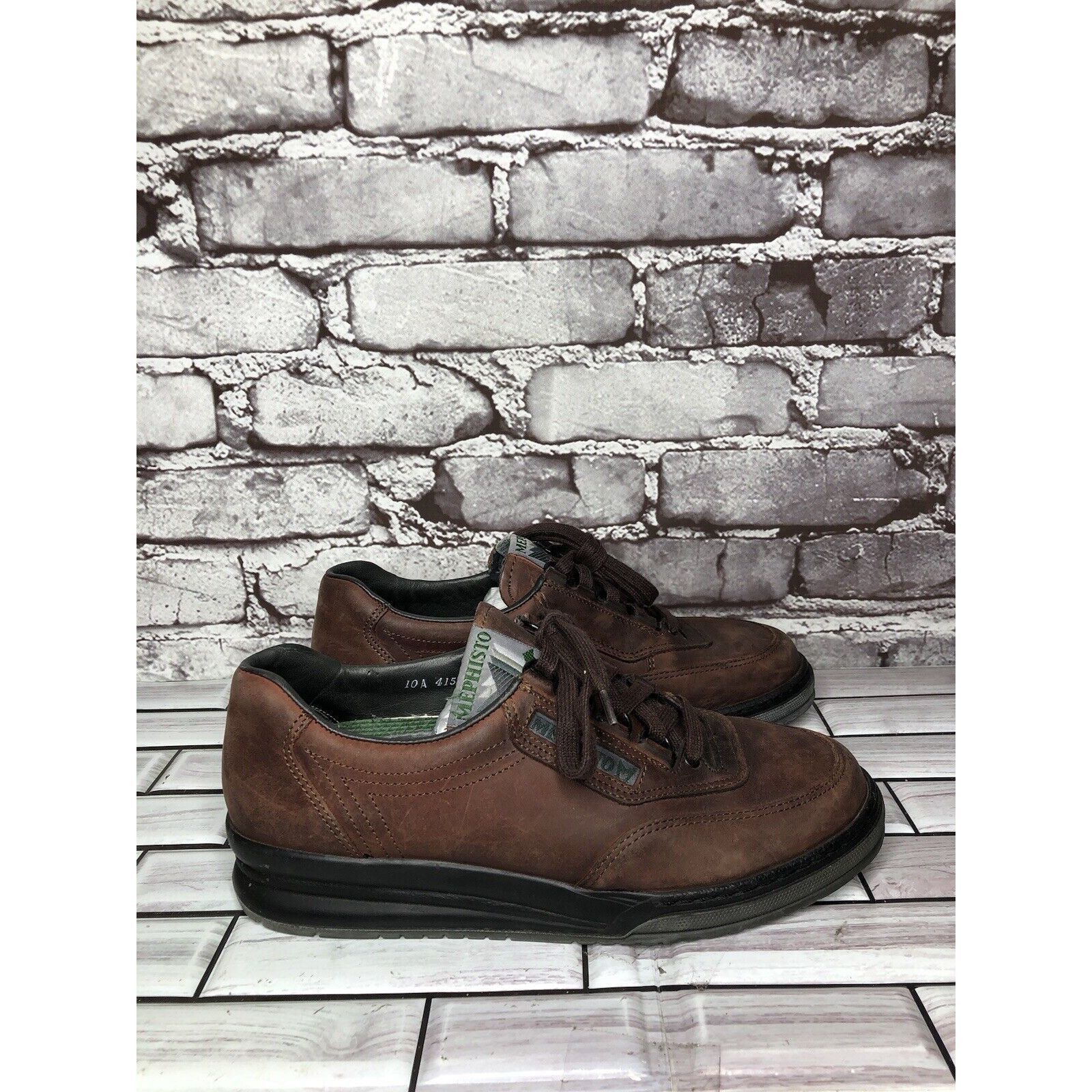 Mephisto Mephisto Runoff Air-Jet System Brown Leather Sneaker Shoes W Size US 8 / IT 38 - 4 Thumbnail