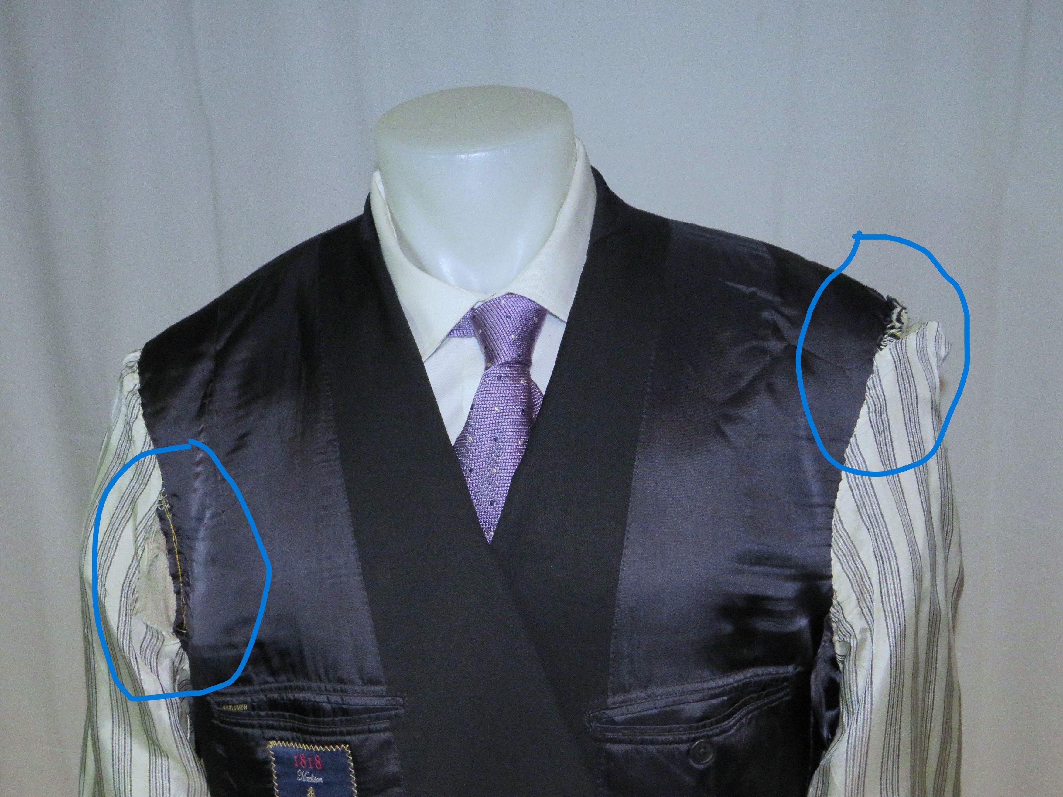 Brooks Brothers 1818 Madison x Southwick Solid Navy Two Button Suit 46XL Size 46L - 13 Thumbnail