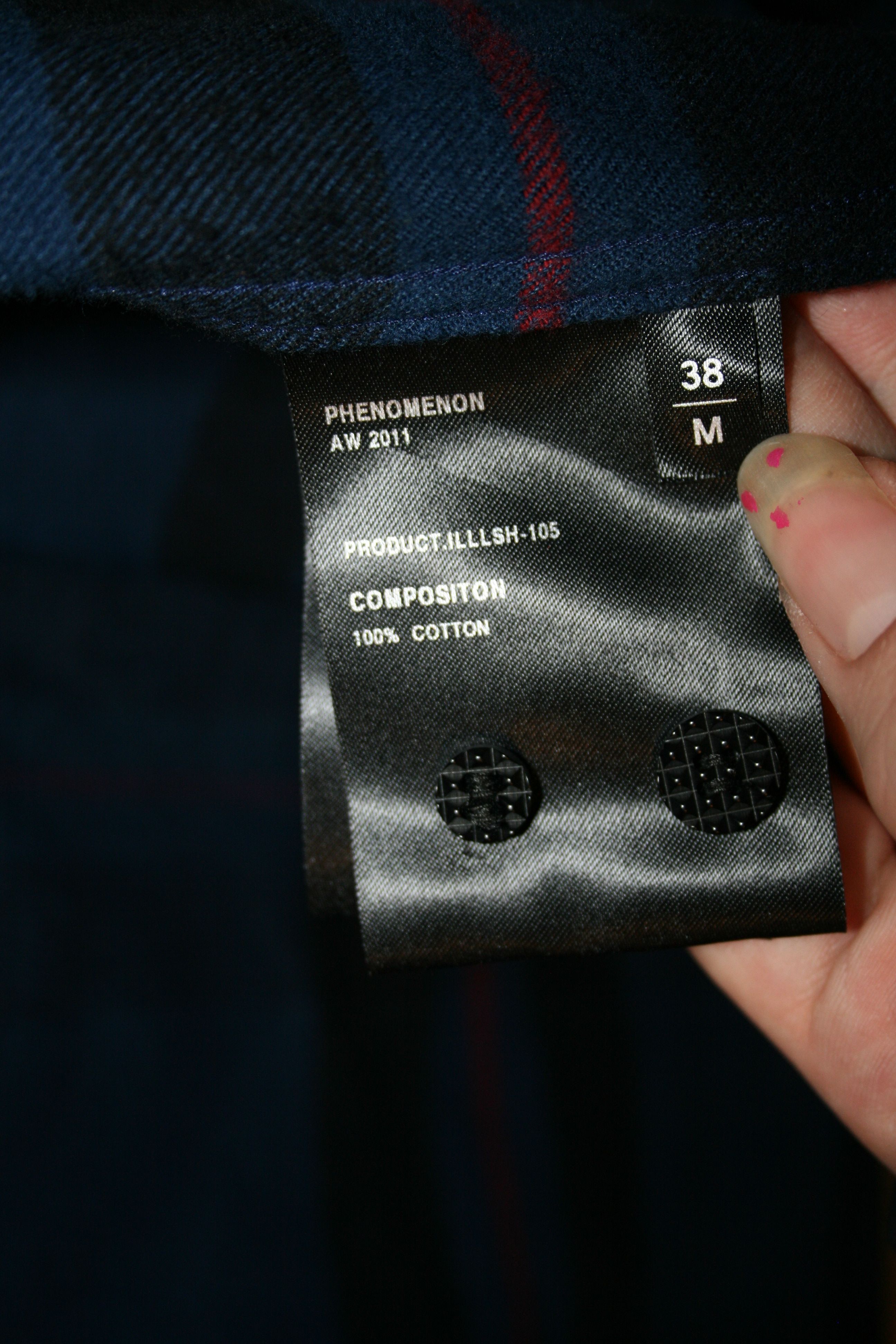 PHENOMENON FW11 Armor Flannel Size US M / EU 48-50 / 2 - 6 Thumbnail